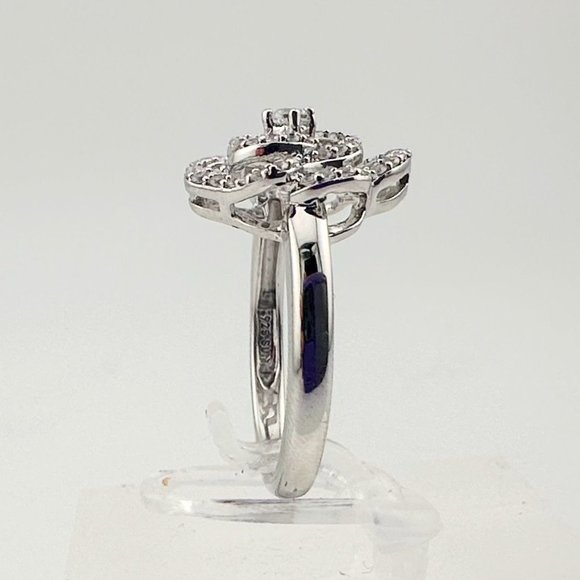 Shining White Sapphire Ring and Pendant Set - Sterling Silver with 18" Chain - Picture 11 of 14